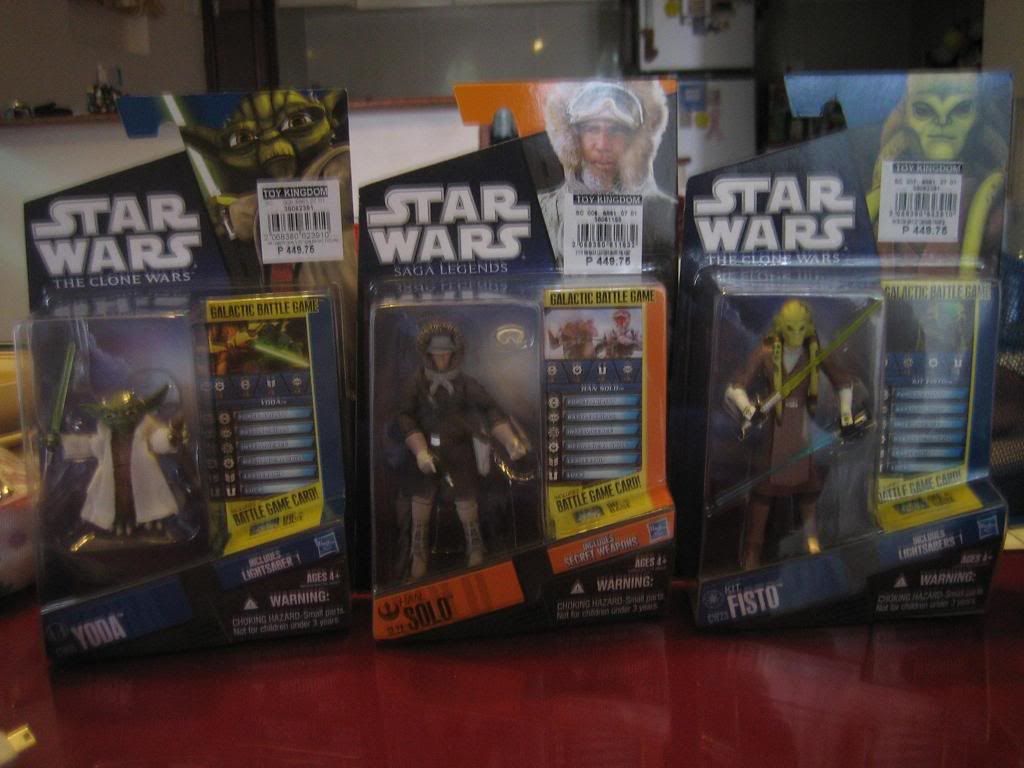 Galactic Battle Game Yoda, Han Solo and Kit Fisto