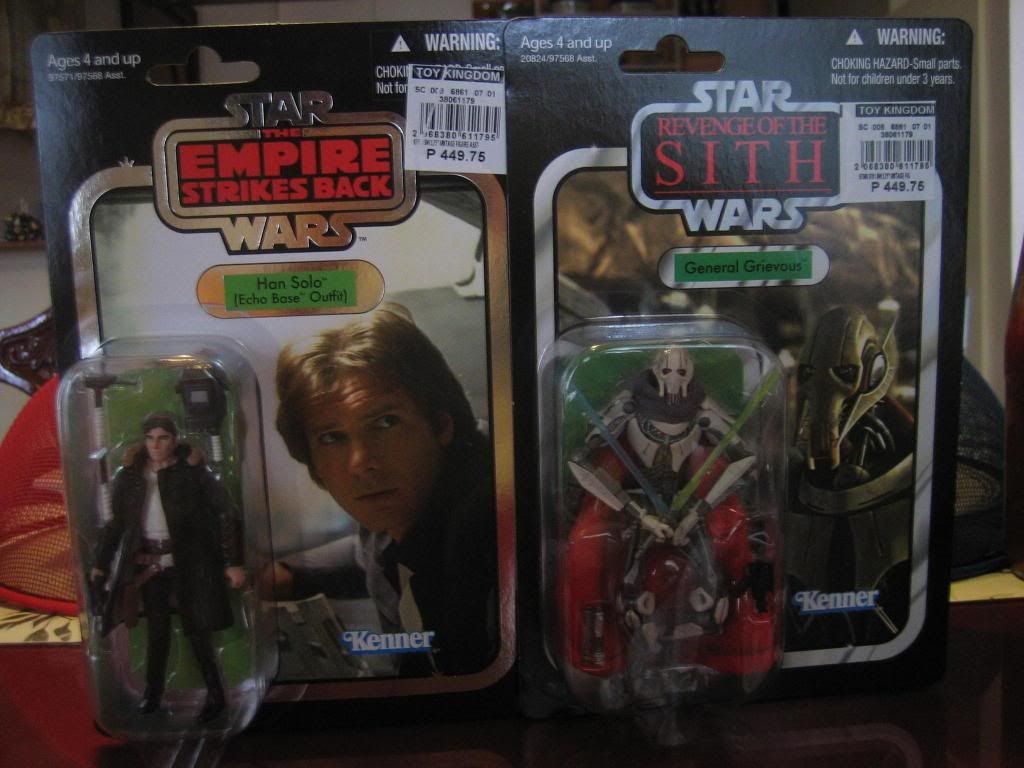 vintage han solo and general grievous