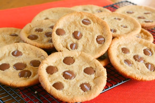 Giant Peanut Butter & Hershey Cookies~ Blooming on Bainbridge