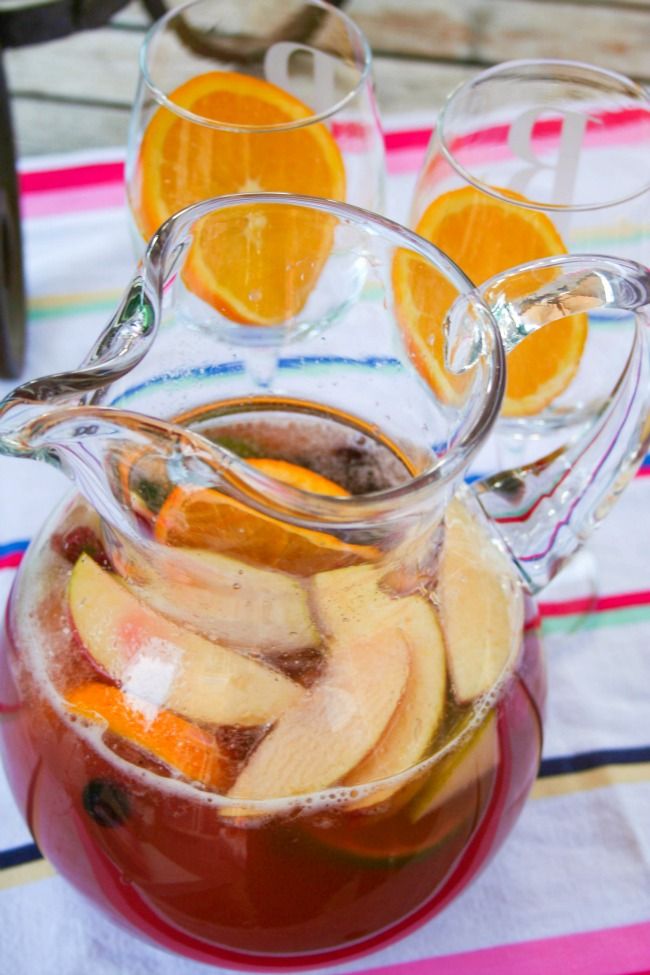 Non-Alcoholic Sangria via Blooming on Bainbridge
