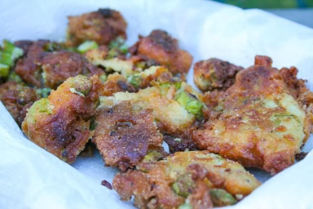 Fried Okra Chunks