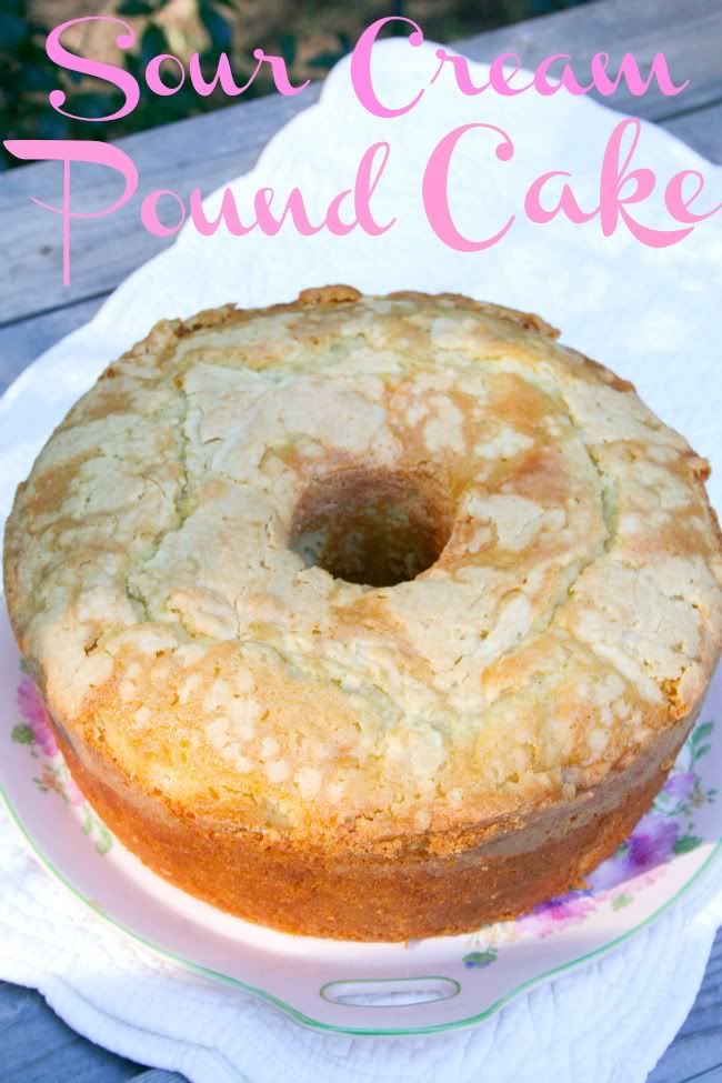 Sour Cream Almond Pound Cake