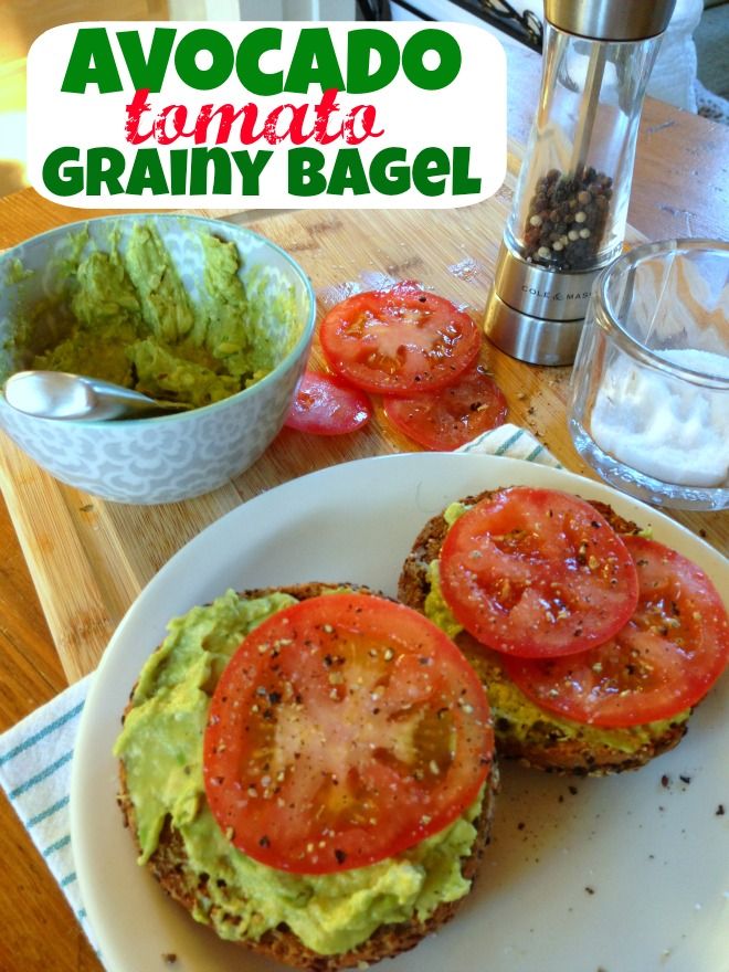 Avocado & Tomato Bagel