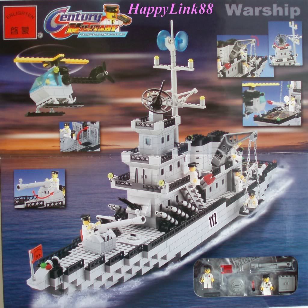 Army Warship Building Blocks Bricks fit lego #112