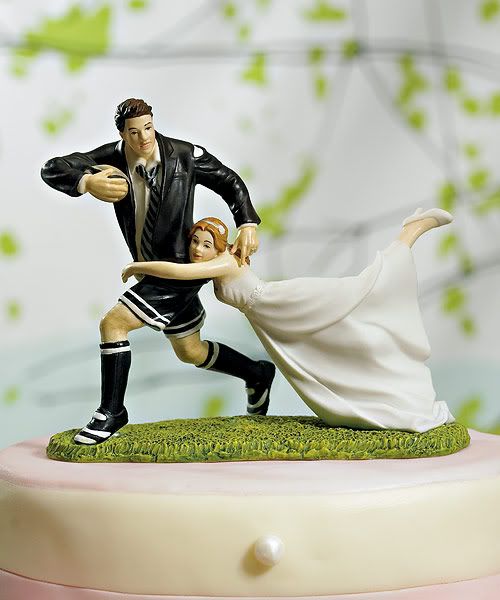 &quot;A Love Match&quot; Rugby Couple Figurine Pictures, Images and Photos
