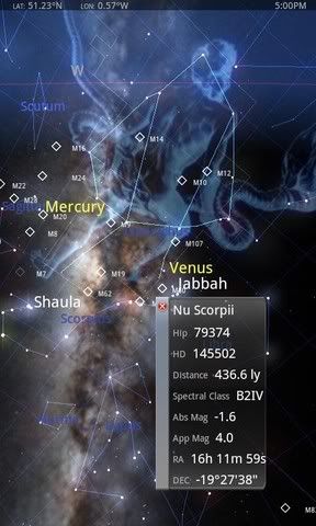 Star Chart Android astronomy App free
