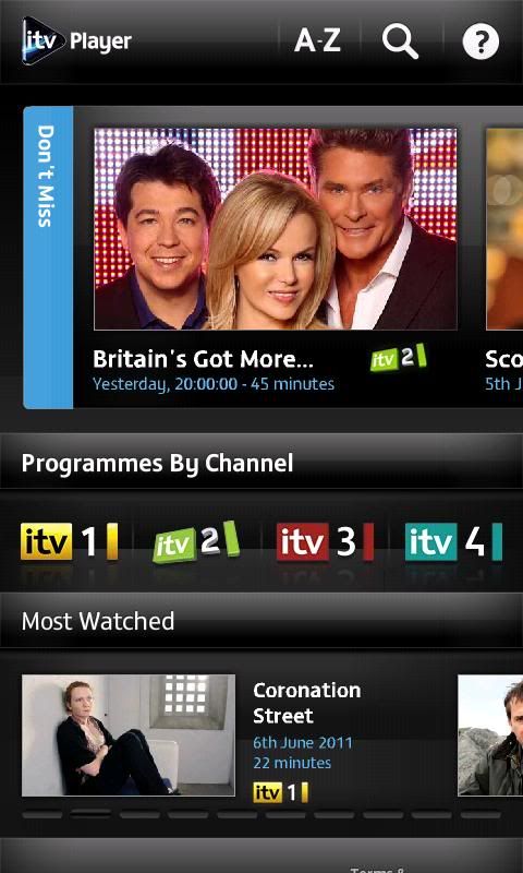Itv player ANDROID APP