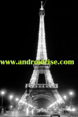 Eiffel Tower lighted Android Live Wallpaper