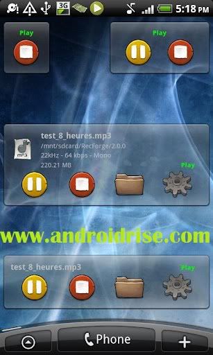 RecForge Pro-Audio Recorder Android App