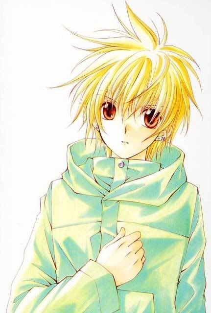 Soczewki.jpg Blond Anime Boy With Red Eyes image by KayukiWakasu