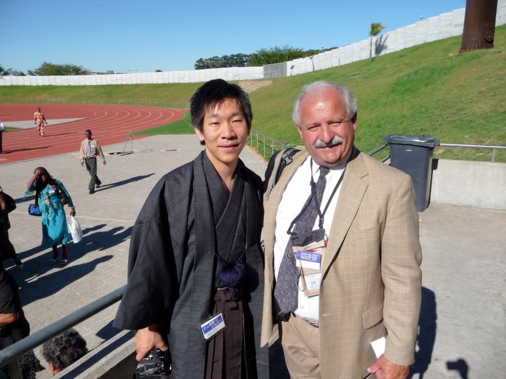 Meeting Japanese friends at convention in Cape Town