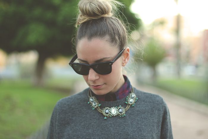 necklace casual look, Shorts, Ray-Ban, optifactory, romwe, Zara, eBay, Georgia rose, Sarenza, Stradivarius, Pilar Burgos,
