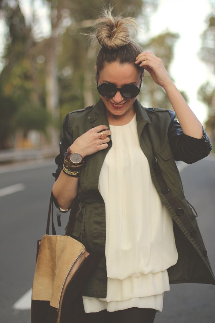 Vestido Blanco teenvogue, MY SHOWROOM, Priscila Betancort, Carlos Toun, evening dress, chiffon dress, parka, fashion pills, zara, sarenza, queen's Wardrobe, La Señorita, ADAMARINA, look casual, fashion blgger,