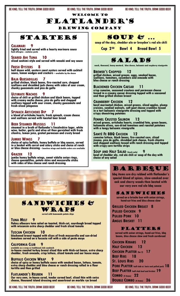 Flatlander's Menu - Page1
