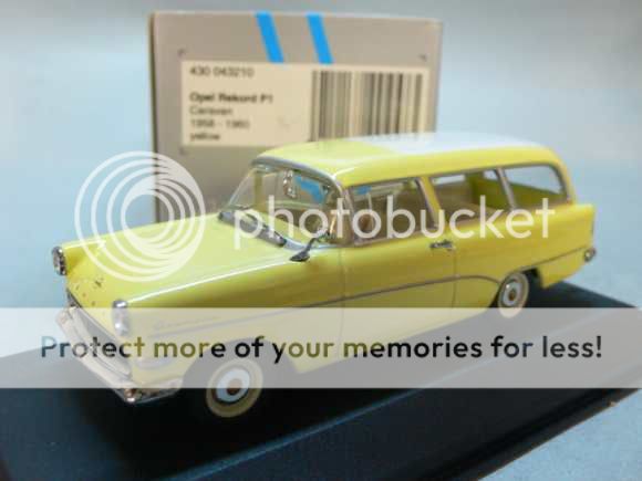 1958 OPEL REKORD P1 CARAVAN MINICHAMPS 430043210