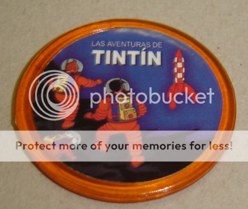 TINTIN nice PLASTI TOKEN #7 Argentina Toy HERGE  